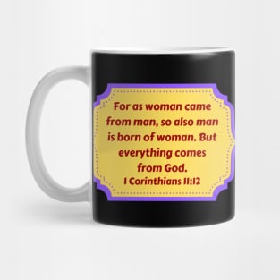 Bible Verse 1 Corinthians 11:12 Mug